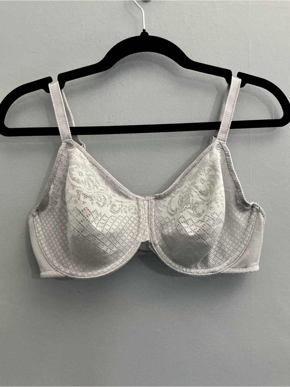 Wacoal Visual Effects Minimizer Bra 857210 38C Taupe Gray Lace Underwire